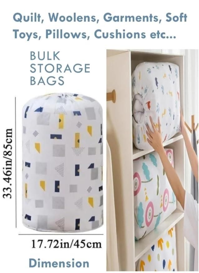 Round Quilt Storage Bag β Large Capacity Organizer for Bedding, Clothes & More (Pack of 1)