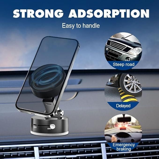 360° Magnetic Phone Holder – Foldable Car & Desk Mount