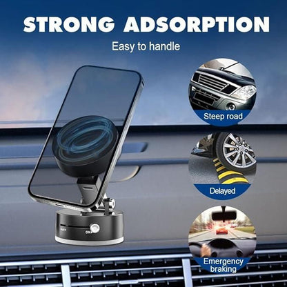 360° Magnetic Phone Holder – Foldable Car & Desk Mount
