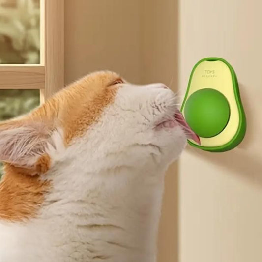 Catnip Avocado Ball Toy – Minty Chew Toy for Cats’ Dental Health & Fun
