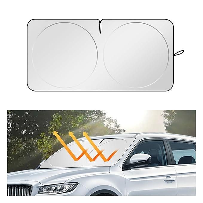 Folding Car Sunshade Cover – UV & Heat Protection Visor