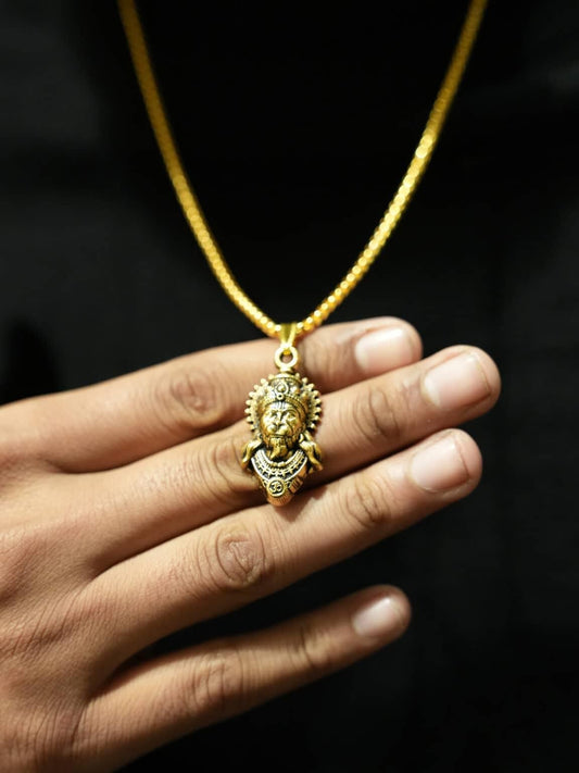 Lord Hanuman Pendant with Chain – Divine Strength & Protection Jewelry (Pack of 1)