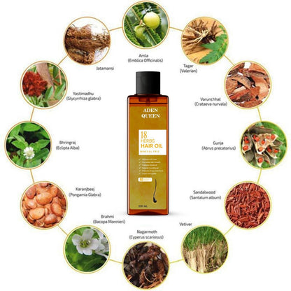 Aen Queen 18 Herbs Hair Oil – Ayurvedic Hair Care