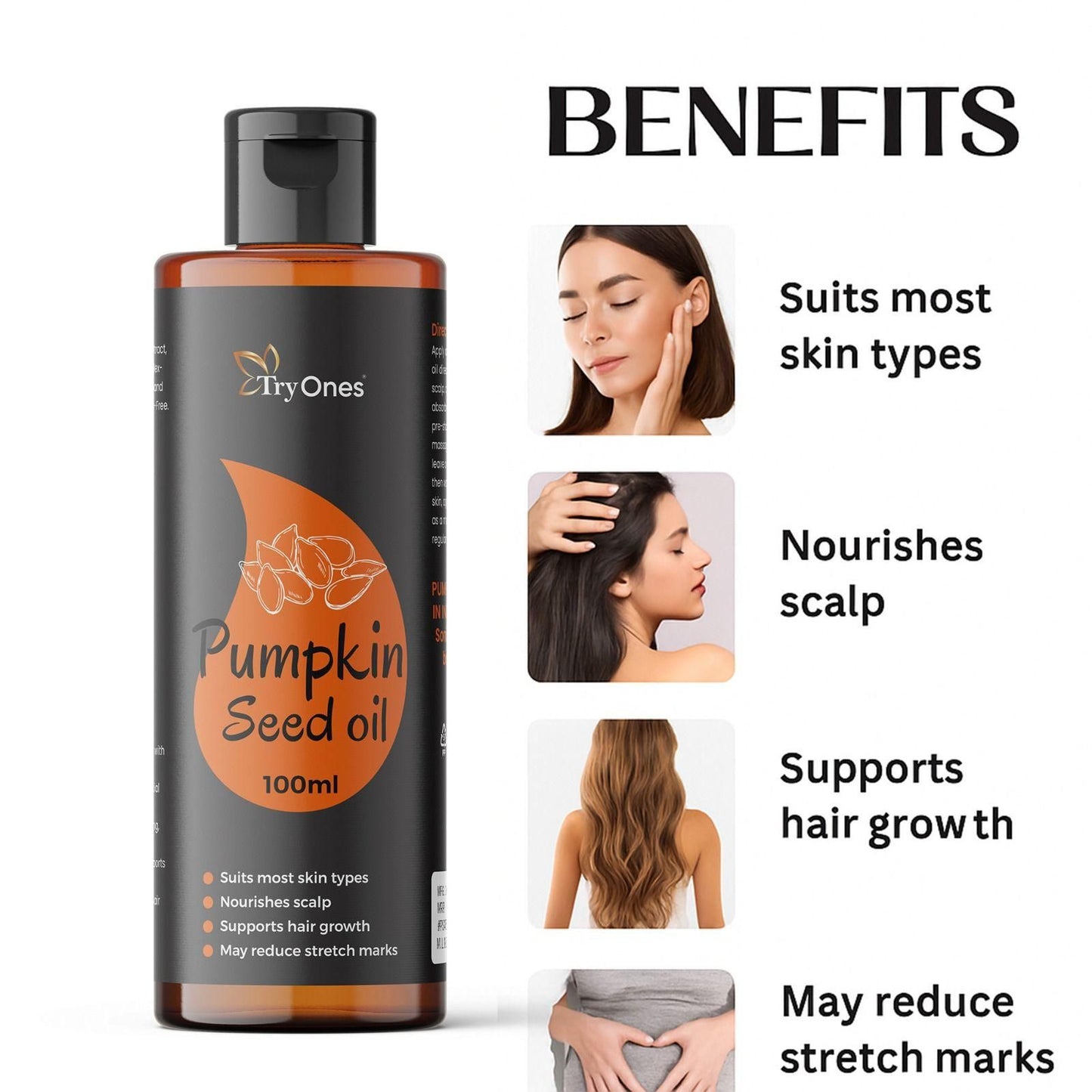 Pumpkin Seed Hair Oil – Strength & Growth Formula - Pack of 2