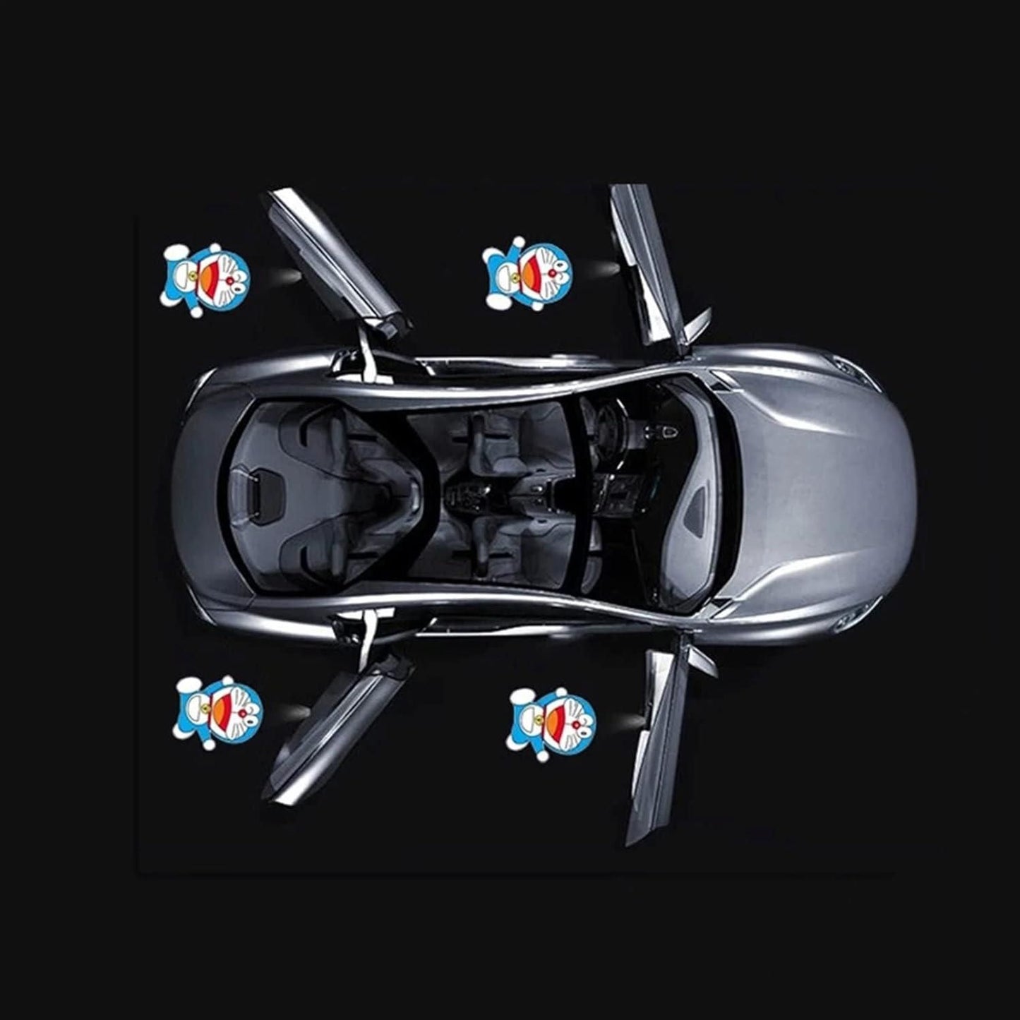Car LED Door Shadow Light – Multicolor Logo Projection Lamp