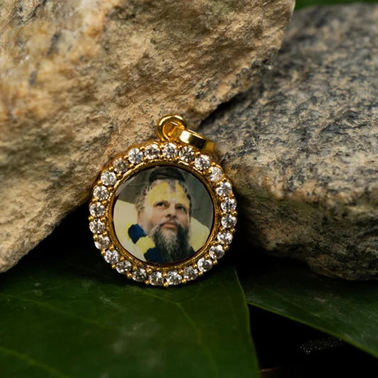 Premanand Maharaj Silver Pendant with Chain – Spiritual Jewelry for Men & Women (Pack of 1)