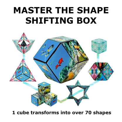 Magnetic Shape Shifting Cube – Transformable Puzzle Toy for Kids & Adults