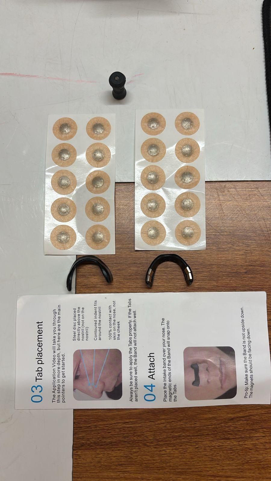 Magnetic Breathing Nasal Strip – Silicone Anti-Snoring & Airflow Enhancer with Pointer & Magnets (Pack of 1)