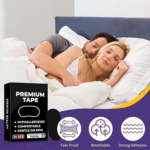 30 Pcs Anti-Snore Mouth Tapes – Premium Sleep Aid Strips