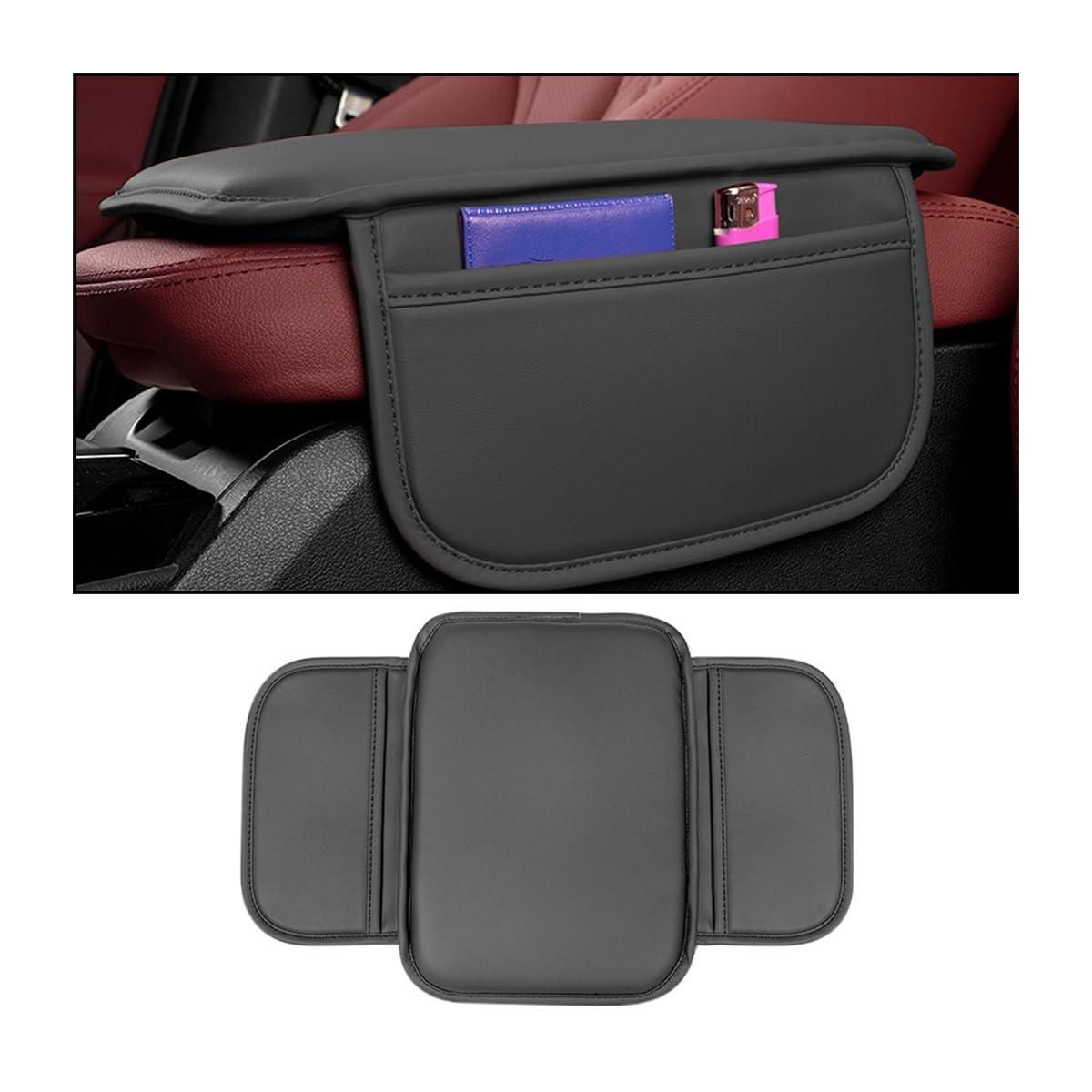 Universal Car Armrest Cushion Pad – PU Leather Comfort Cover