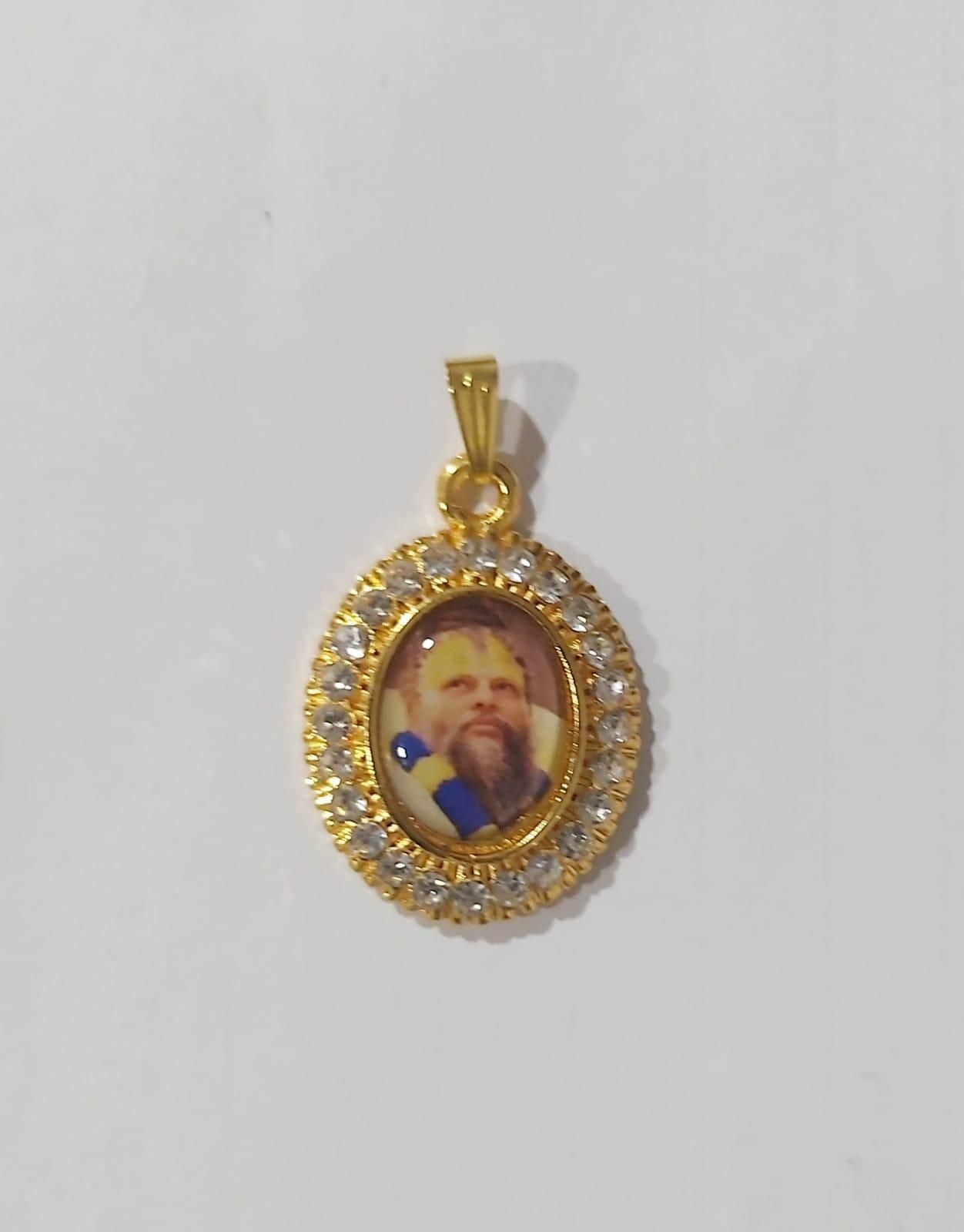 Premanand Maharaj Silver Pendant with Chain – Spiritual Jewelry for Men & Women (Pack of 1)