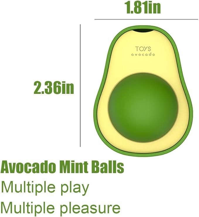 Catnip Avocado Ball Toy – Minty Chew Toy for Cats’ Dental Health & Fun