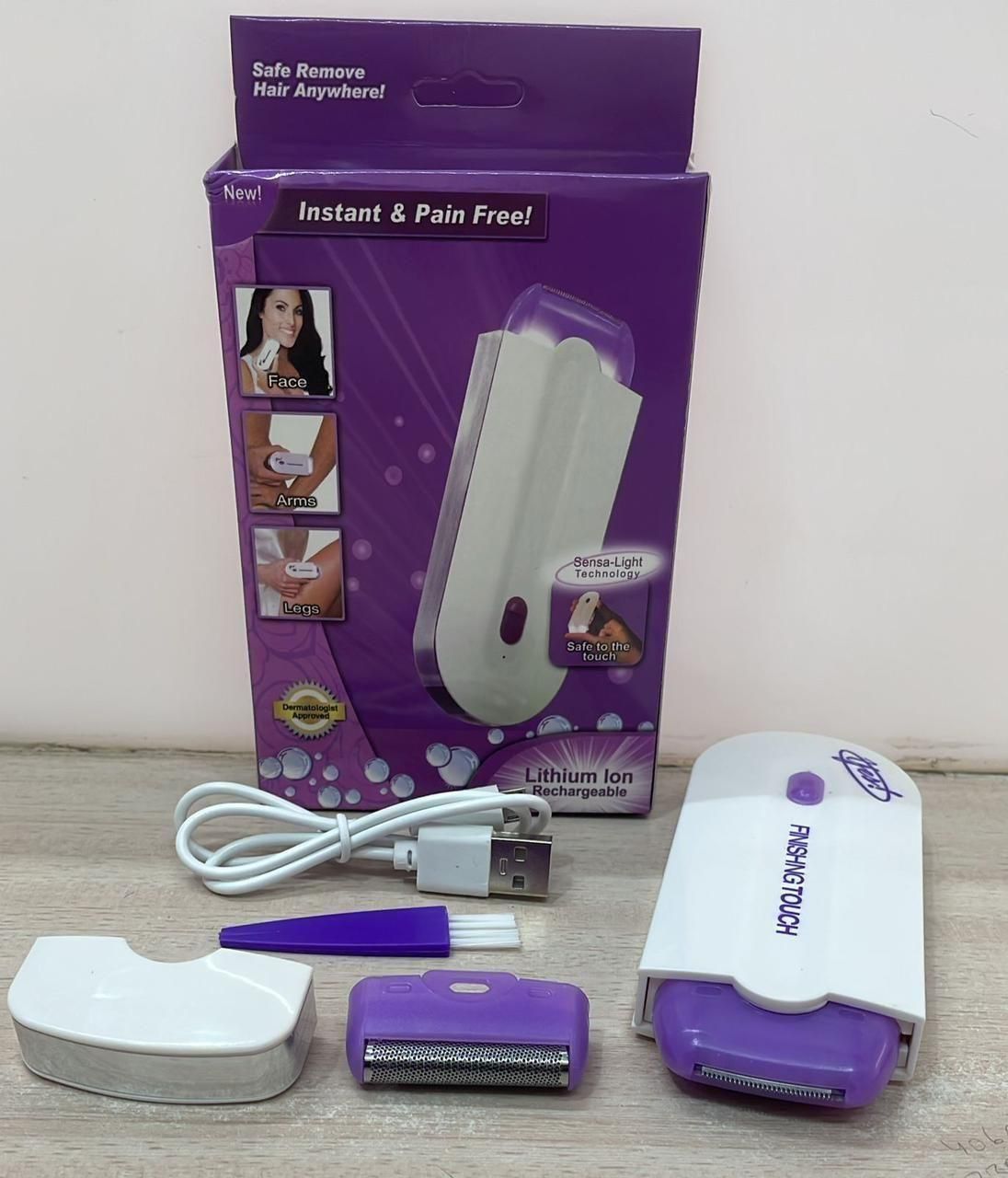 Painless Facial Body Hair Trimmer – Rechargeable Unisex Shaver