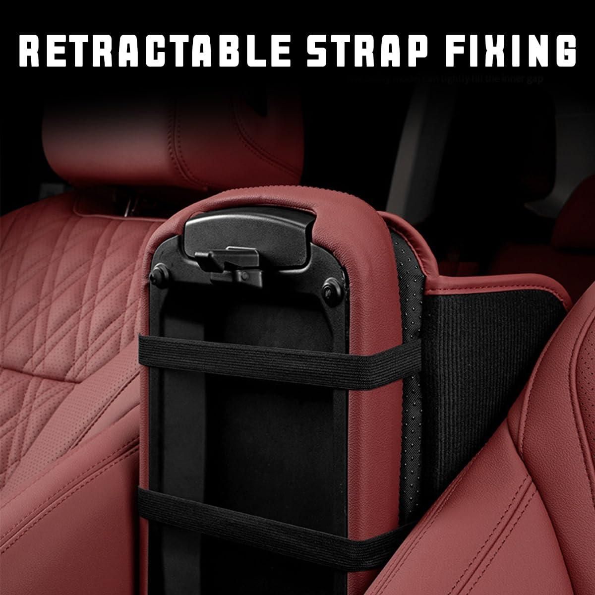 Universal Car Armrest Cushion Pad – PU Leather Comfort Cover