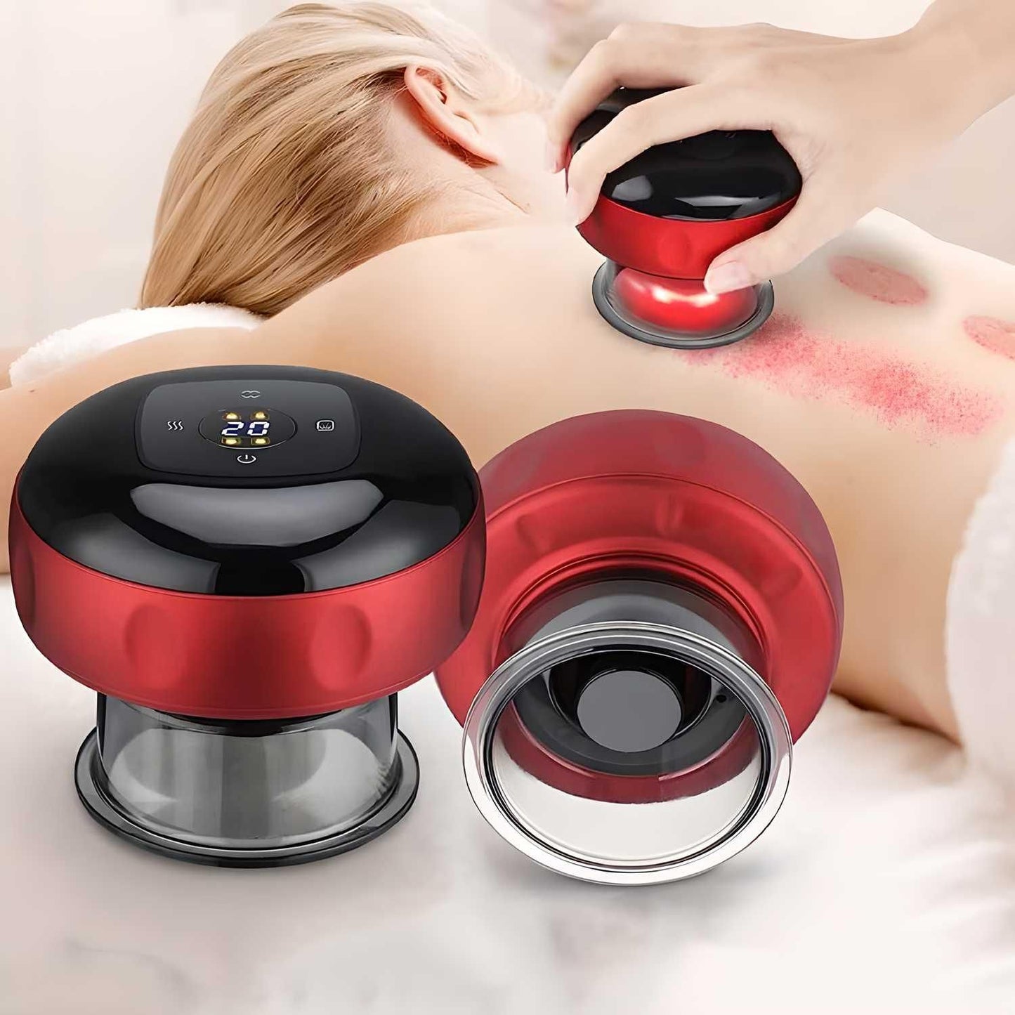 Electric Cupping Therapy Machine – 12-Level Suction & Heat for Pain Relief & Recovery