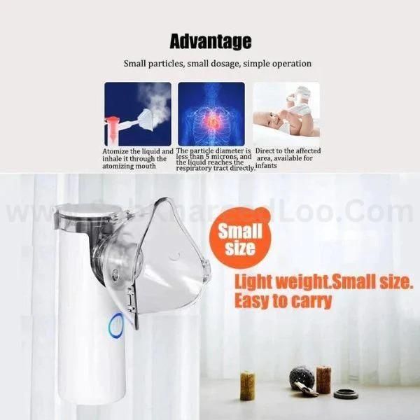 Portable Mesh Nebulizer – Silent Inhaler for Kids & Adults