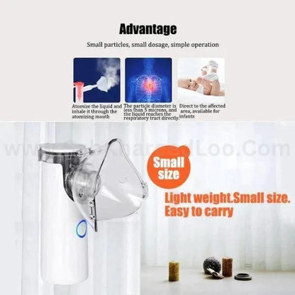 Portable Mesh Nebulizer – Silent Inhaler for Kids & Adults