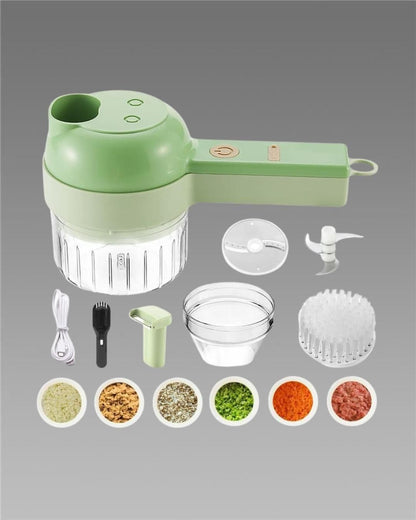 4-in-1 Wireless Mini Food Chopper & Slicer